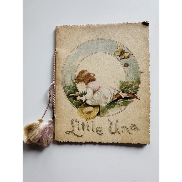 Other - LITTLE UNA Illustrated Poem Book Isa J.Postgate 1890 Art Lithographic Publishing